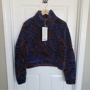 Scuba oversized fleece funnel neck